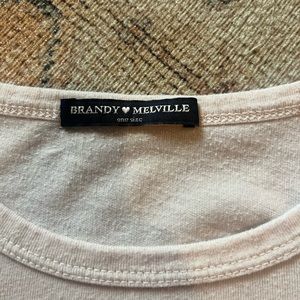 baby pink brandy melville tee